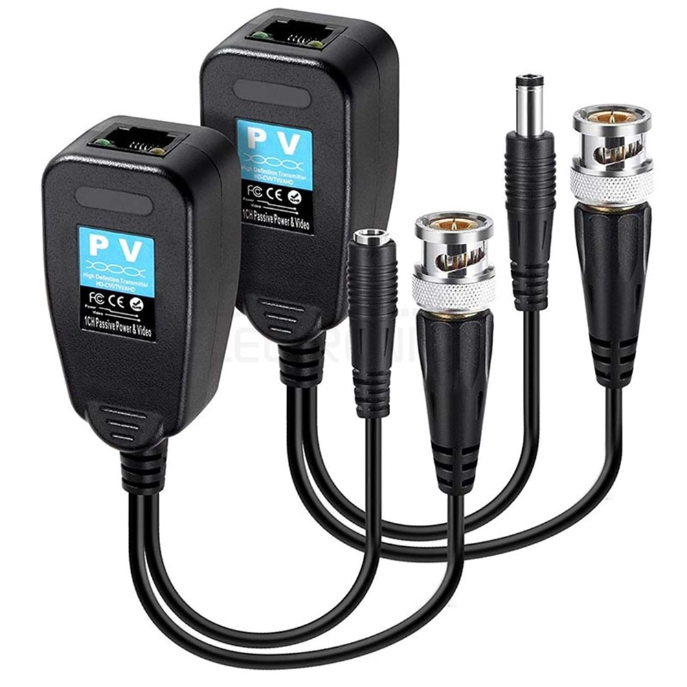 FİXRON PM-3898PV BNC TO RJ45 VIDEO BALUN + POWER KONNEKTÖR