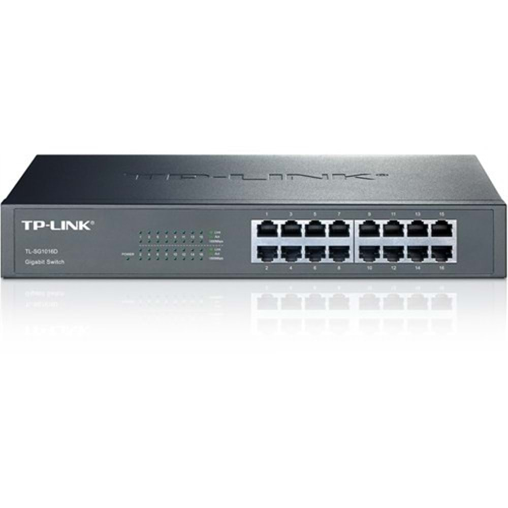 TP-LINK SG1016D 16 PORT 10/100/1000 GIGABIT Desktop/Rackmount SWITCH HUB