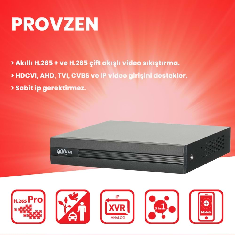 PROVZEN DAHUA 3 KAMERA FULLHD GÜVENLİK KAMERASI SET 500GB HDD