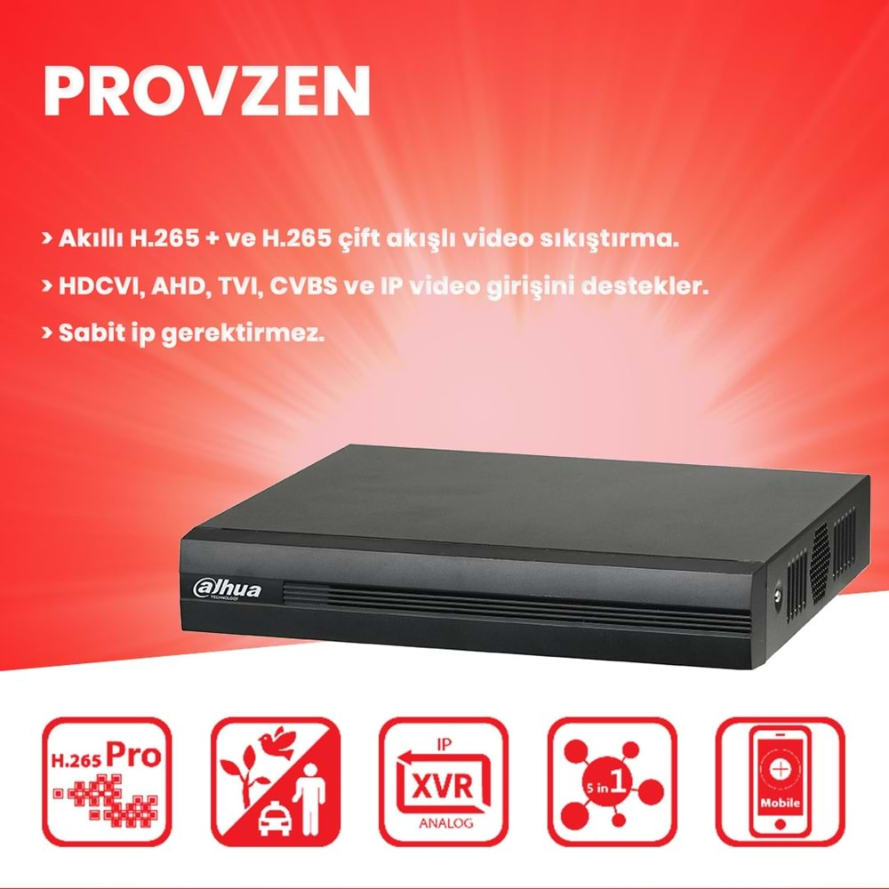 PROVZEN DAHUA 10 KAMERA FULLHD GÜVENLİK KAMERASI SET 1TB HDD