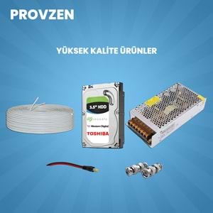 PROVZEN HİKVİSİON 2 KAMERALI COLORVU HİBRİT GÜVENLİK KAMERASI