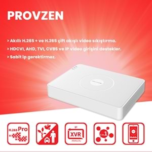 PROVZEN HİKVİSİON 11 KAMERALI COLORVU HİBRİT GÜVENLİK KAMERASI