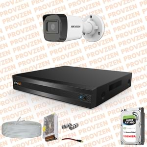 PROVZEN HİKVİSİON RV 1 KAMERA GÜVENLİK KAMERASI 500 GB HDD