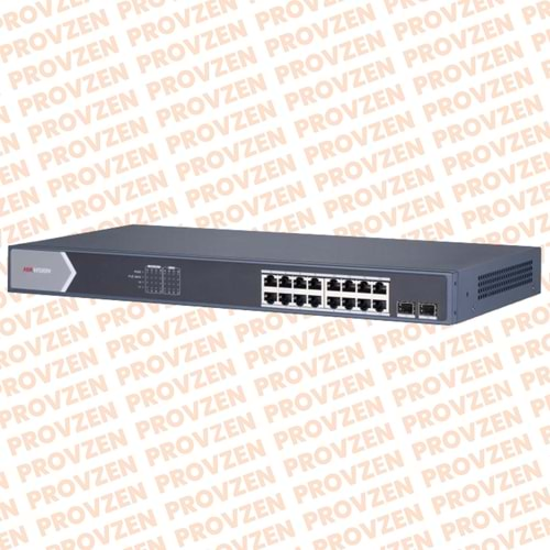 PROVZEN HIKVISION DS-3E0518P-E/M 16 Port POE Switch 10/100/1000 + 2x SFP 125W